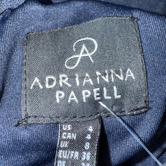 Adrianna Papell Long Mesh Embellished Gown - Picture 9 of 16